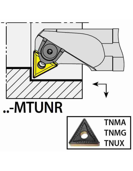S40U-MTUNR16, 50x40x350xRH/TN1604,  ISO Turn Holder Internal, YG-1