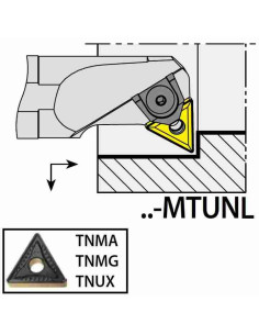 S25S-MTUNL16, 32x25x250xLH/TN1604,  ISO Turn Holder Internal, YG-1