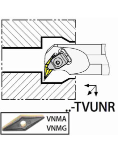 S32T-TVUNR16, 40x32x300xRH/VN1604,  ISO Turn Holder Internal, YG-1