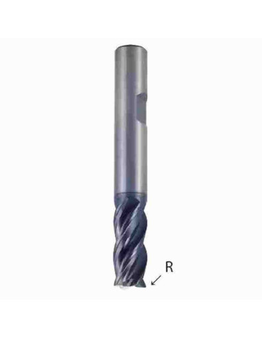 14mm (R0,5) x26x14wx83, Z4, kietmetalinė freza Nerūdijančiam, V7 TiAlN, YG1, GMF59140