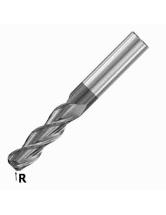 10mm, R0.5, 10x22x72, kietmetalio freza aliuminiui, DLC, YG1, JAH2491