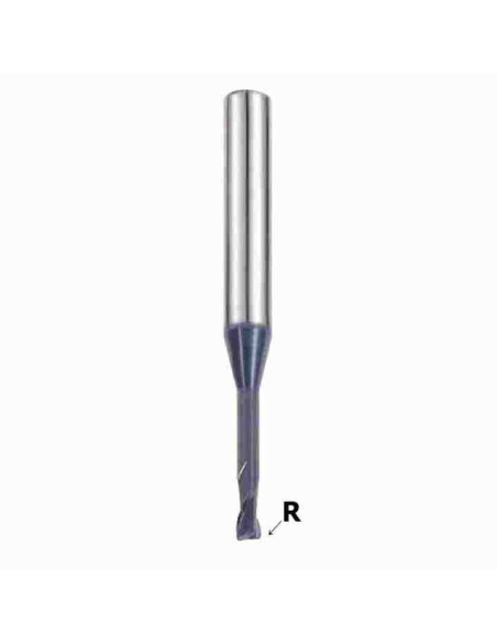 4 mm,R0.3)  x 6 x 6 mm,30 x 3,85)  x 70mm, Z2, kietmetalinė freza X-POWER, YG1, EM8A1989