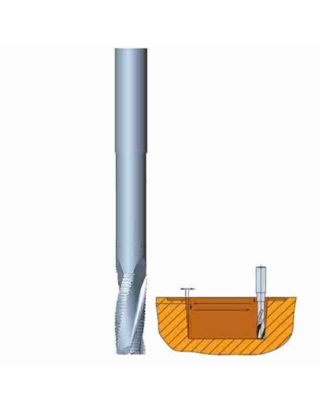 14mm, 40/95x14x150, Z-3, Kietmetalio freza ilga, grubiam frezavimui