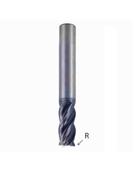 12mm (R0,5) x16x12cx73, Z4, kietmetalinė freza Nerūdijančiam, V7 TiAlN, YG1, GMF54120