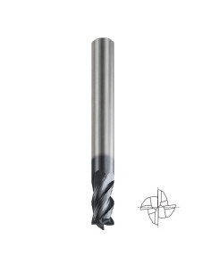 10mm 22x10x72, Z4, Freza kietmetalinė su X danga nerūdijančiam plienui, YG-1