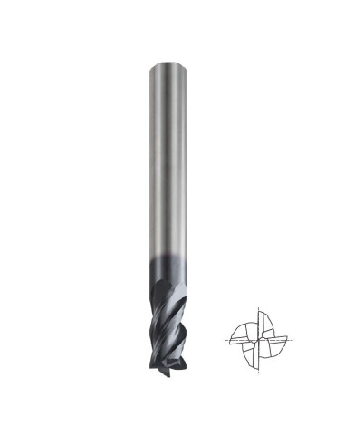 10mm 22x10x72, Z4, Freza kietmetalinė su X danga nerūdijančiam plienui, YG-1