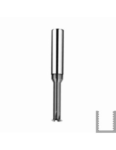 M3x0.5, Sriegio freza 60º, kietmetalinė su danga, Z4, CARBIDEN
