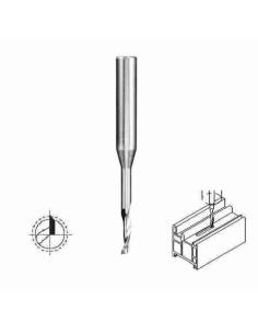 5mm 18(35x4,8)x8x80, Freza HSSE aliuminio profilių frezavimui