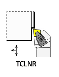 TCLNR5050S12, išorinis, dešininis, tekinimo laikiklis, YG1, 50X50X250XRH/CN1204