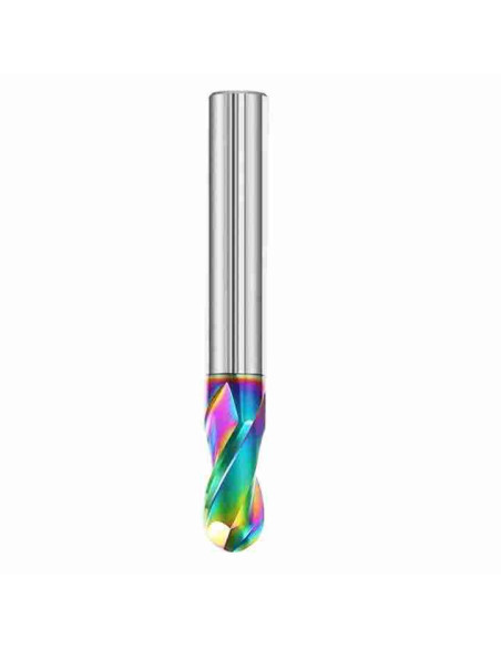 3.5mm, R1.75x7x4x50, Z2 Freza kietmetalio radiusinė, DLC, Carbiden