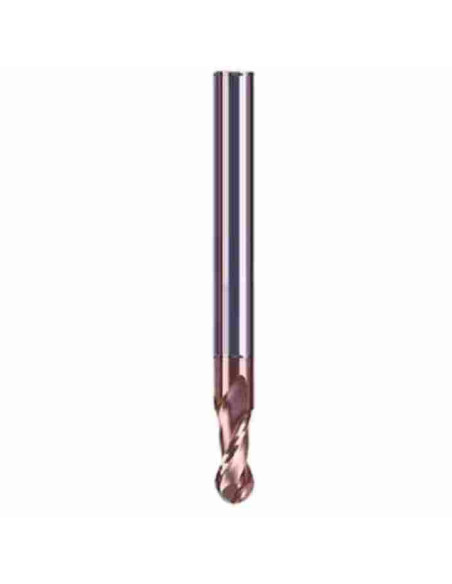3mm, R1.5x6x3x50, Z-2, kietmetalio radiusinė freza plienui