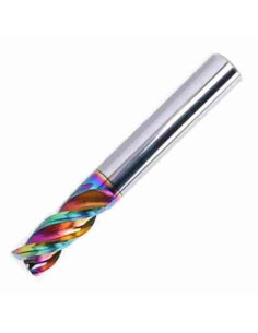 12mm, 30x12x75 Z-3 Freza kietmetalinė, aliuminiui su DLC danga