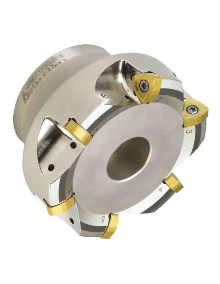 50 mm, Z-4, d22, Freza su plokštelėmis, HRMD, Korloy, HRMDCM13050HR-4
