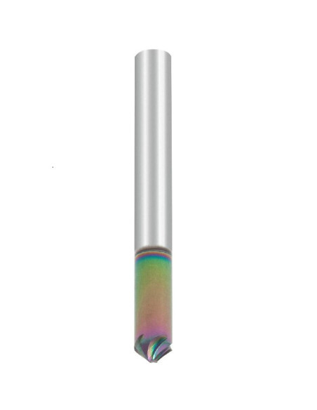 90° 10mm, D2.5, 3.75x10x72, Z5, DLC, Briaunų freza. CARBIDEN
