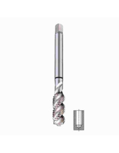 M9x1.25x6x90, Sriegiklis aklai kiaurymeiE HSSE, DIN371, Combo, YG-1, TC807396