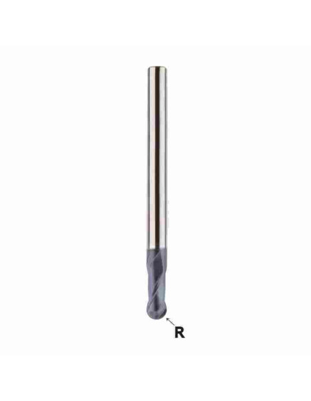 R5.0x10mmx18x10x200, Z2, Radiusinė kietmetalinė freza 4G TiAlN, YG1, SEMD98100200E