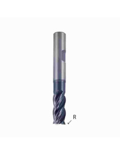 4mm (R0,3)  x 8 (15 x 3,7)  x 6w x 57, Z-4, V7, TiAlN, kietmetalinė f