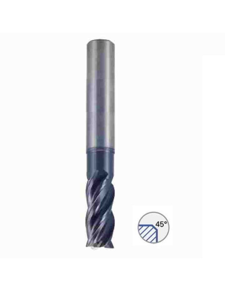 4mm,  (F-0,15)  x 11 (16 x 3,7)  x 6c x 57, Z4, freza, V7, TiAlN, YG-1, GMF60904