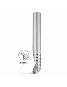 8mm, 22x8x65, Z1, kietmetalinė freza aliuminio lakštui, YG1