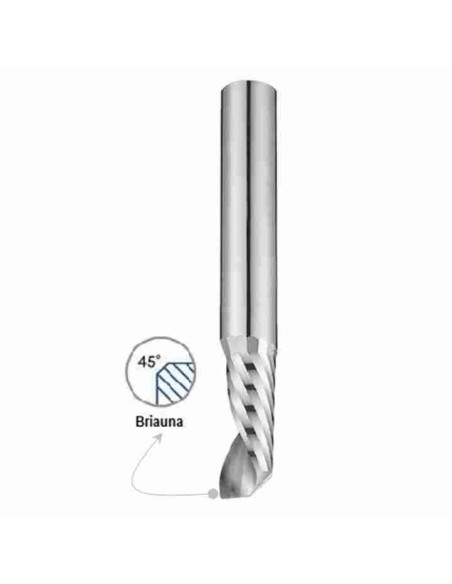 8mm, 22x8x65, Z1, kietmetalinė freza aliuminio lakštui, YG1