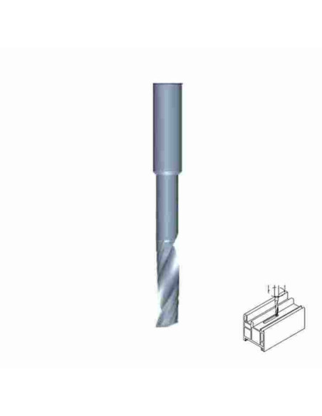 5mm, 25/55x8x100, Z-1 Kietmetalio freza aliuminio profiliams