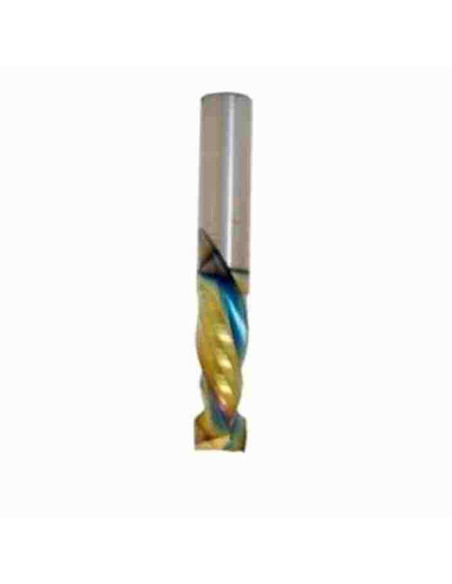 6mm, 25x6x65, Z-2+2 Kompresinė kietmetalio freza su danga, faneros, frezavimui