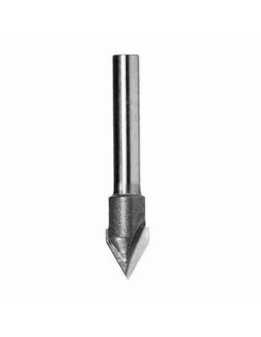 60° 10mm  12x6x50, Z2, Freza kietmetalinė V formos medienai.