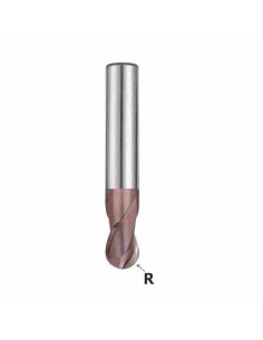 2.5mm, R-1.25, 4x6x48, Z-2, Freza kietmetalio TiAlN, G9624025