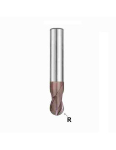 5mm, R-2.5, 16x5x51, Z-2, Freza kietmetalio TiAlN, G9A70050