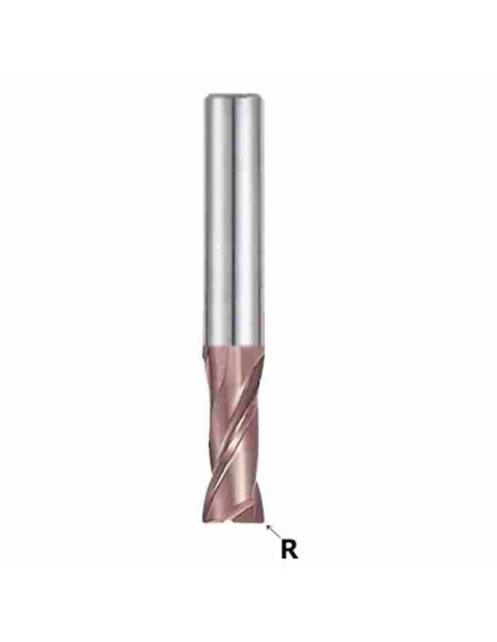 4mm, R-1,00, 8x4x50, Z2, Freza kietmetalio TiAlN, G9B82910