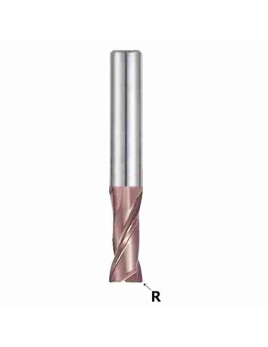 5mm, R-1,00, 10x6x50, Z2, Freza kietmetalio TiAlN, G9B82913
