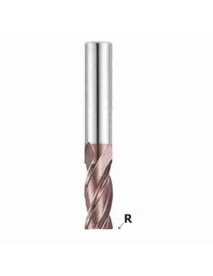 2.5mm, R-0,50, 5x4x50, Z4, Freza kietmetalio TiAlN, G9B84904