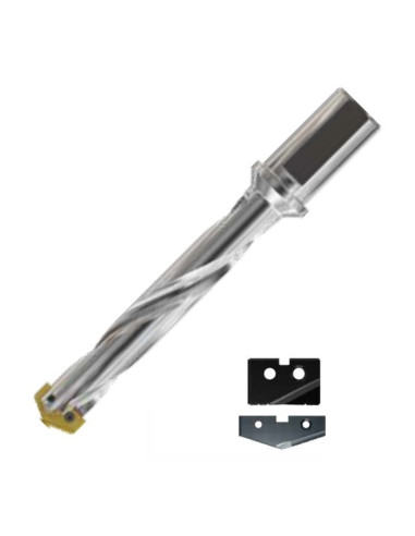22.0 ~ 24.0mm, YG-1, grąžtas su keičiama plokštele, W - 25mm, Z15ITHF025M