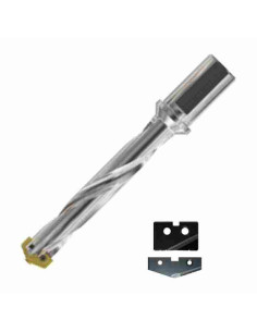 15.5 ~ 17.5mm, YG-1, grąžtas su keičiama plokštele, W - 20mm, KSD155175134