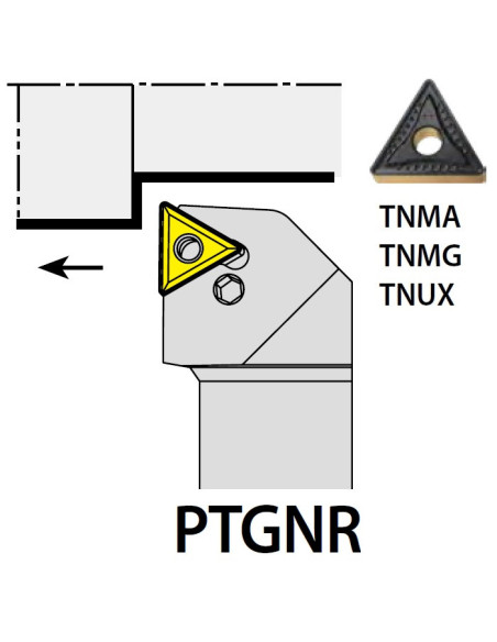 PTGNR3232P22C, 32x32x170xRH/TN2204,  ISO Tekinimo laikiklis, YG-1